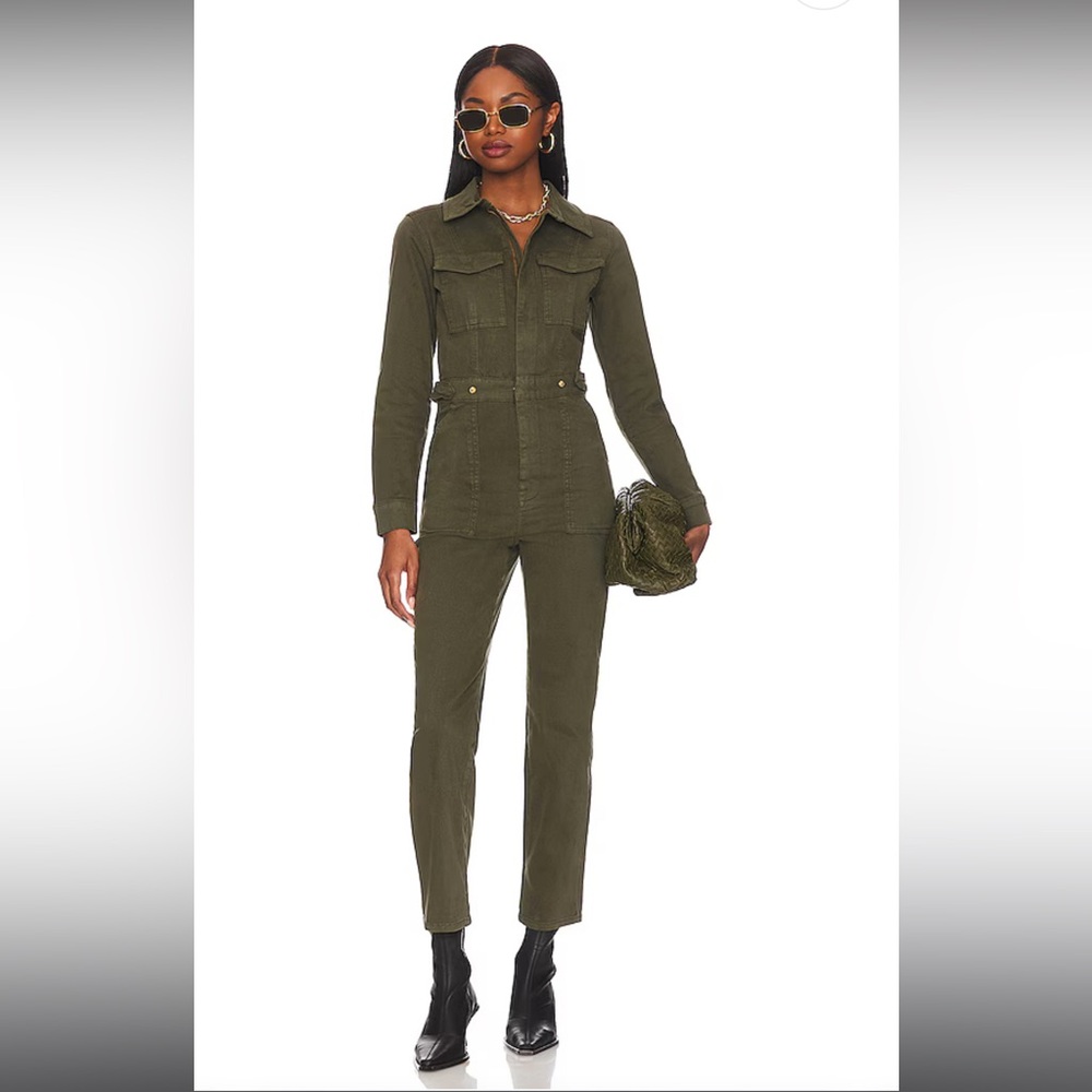 Good American Olive Jumpsuit